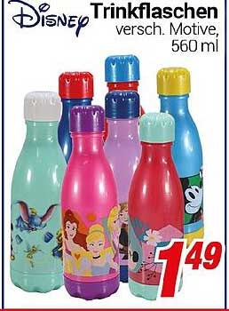 Disney Trinkflaschen, verschiedene Motive, 560 ml