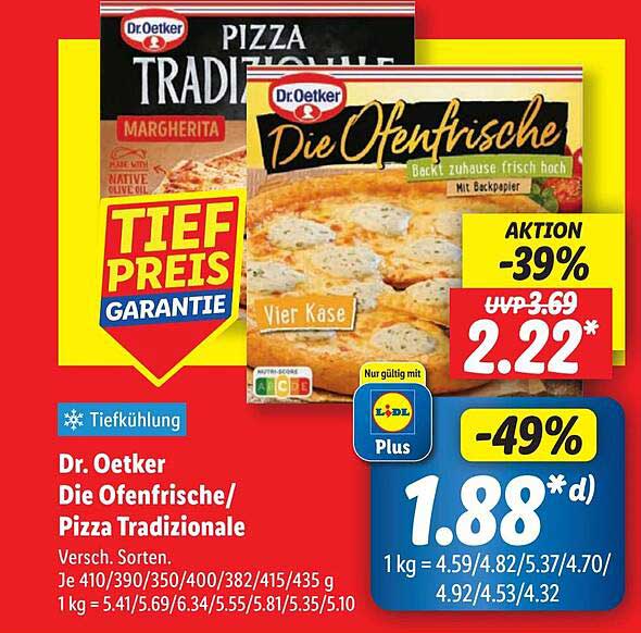 Dr. Oetker Die Ofenfrische / Pizza Tradizionale