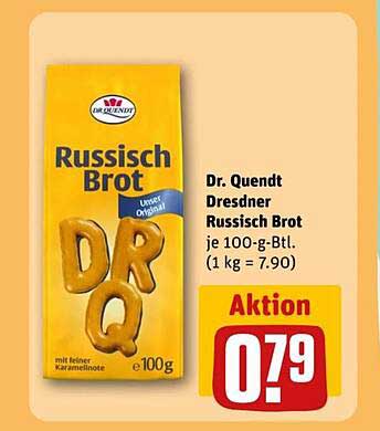 Dr. Quendt Dresdner Russisch Brot je 100-g-Btl.