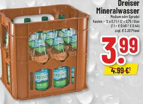 Dreisler Mineralwasser – Medium oder Sprudel
