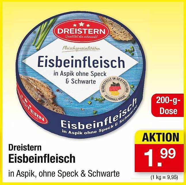 Dreistern Eisbeinfleisch in Aspik ohne Speck & Schwarte