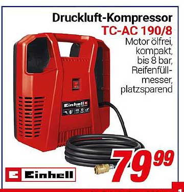 Druckluft-Kompressor TC-AC 190/8