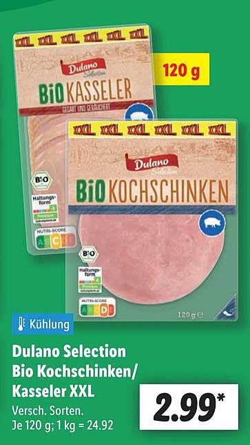 Dulano Selection Bio Kochschinken/Kasseler XXL 120 g