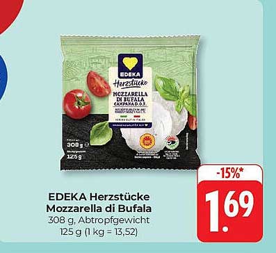 EDEKA Herzstücke Mozzarella di Bufala