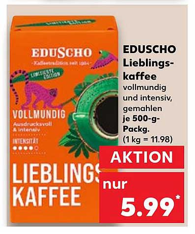 EDUSCHO Lieblingskaffee 500 g - vollmundig und intensiv