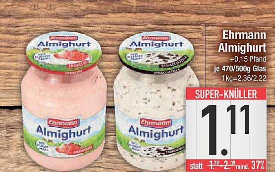 Ehrmann Almighurt - Strawberry & Vanilla