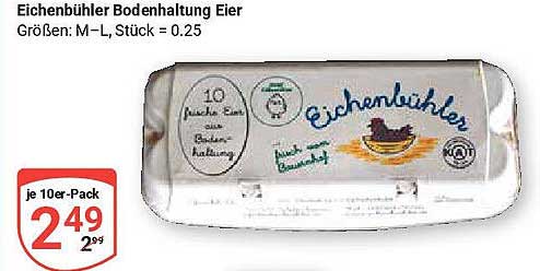 Eichenbühler Bodenhaltung Eier 10er-Pack