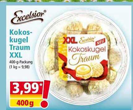 Excelsior Kokoskugel Traum XXL 400 g