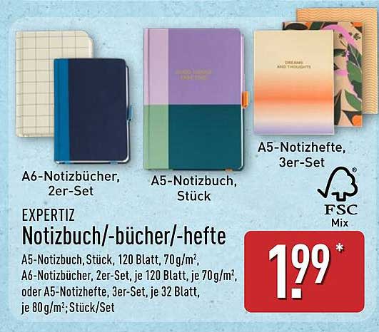 EXPERTIZ Notizbuch/-bücher/-hefte