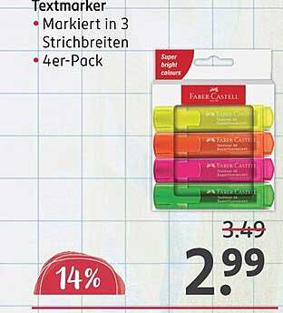 Faber-Castell Textmarker 4er-Pack