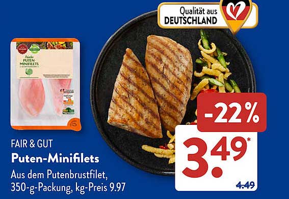 FAIR & GUT Puten-Minifilets