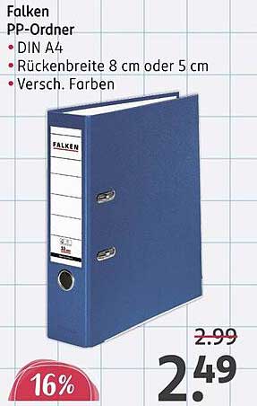 Falken PP-Ordner DIN A4 in verschiedenen Farben