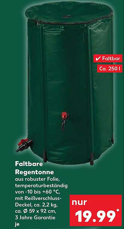 Faltbare Regentonne