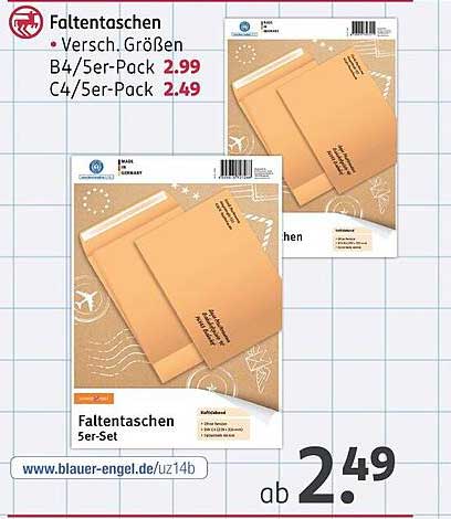 Faltentaschen 5er-Set