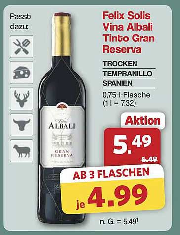 Felix Solis Vina Albali Tinto Gran Reserva