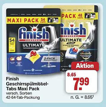Finish Geschirrspülmittel-Tabs Maxi Pack
