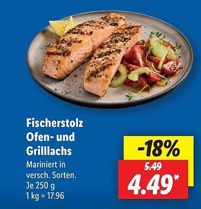 Fischerstolz Ofen- und Grilllachs - Marinierte Delikatesse