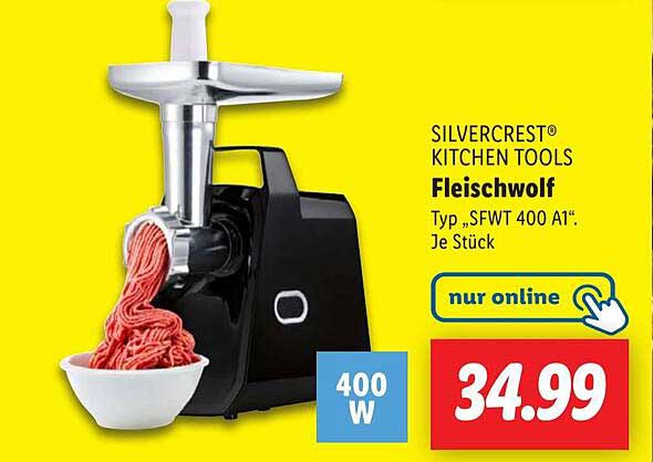 Fleischwolf SILVERCREST® Kitchen Tools Typ „SFWT 400 A1“