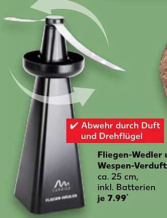 Fliegen-Wedler & Wespen-Verduft ca. 25 cm, inkl. Batterien je 7,99