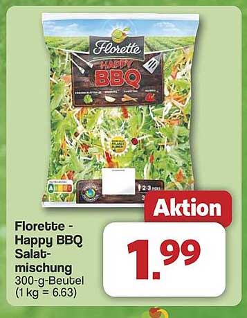 Florette - Happy BBQ Salatmischung 300-g-Beutel