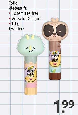 Folia Klebestift - Kinder Klebestick in verschiedenen Designs
