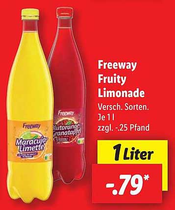 Freeway Fruity Limonade – Verschiedene Sorten
