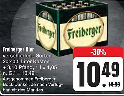 Freiberger Bier - verschiedene Sorten im 20 x 0,5 Liter Kasten