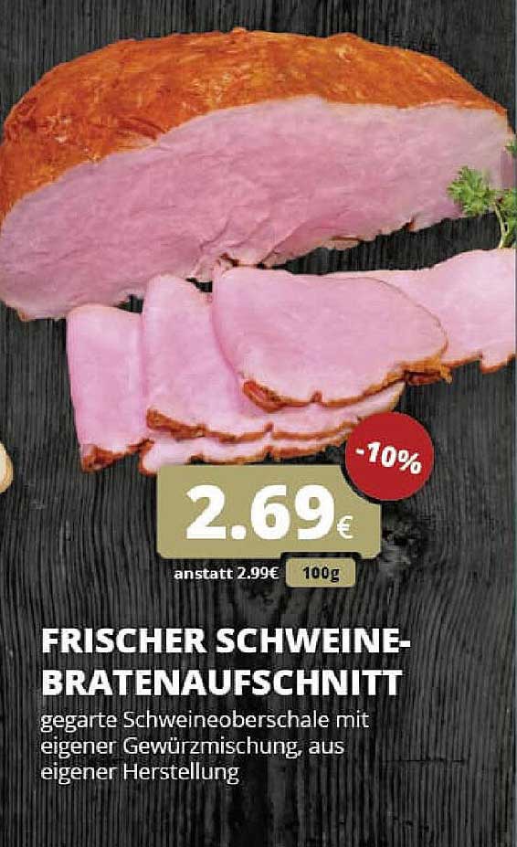 FRISCHER SCHWEINEBRATENAUSCHNITT