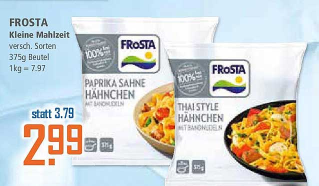 FROSTA Kleine Mahlzeit, verschieden Sorten 375g Beutel