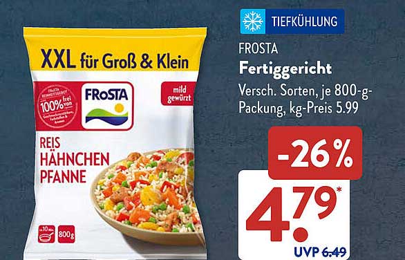 FROSTA Reis Hähnchen Pfanne, 800 g
