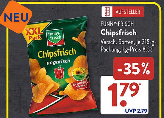 FUNNY-FRISCH Chipsfrisch ungarisch 215 g - XXL Pack