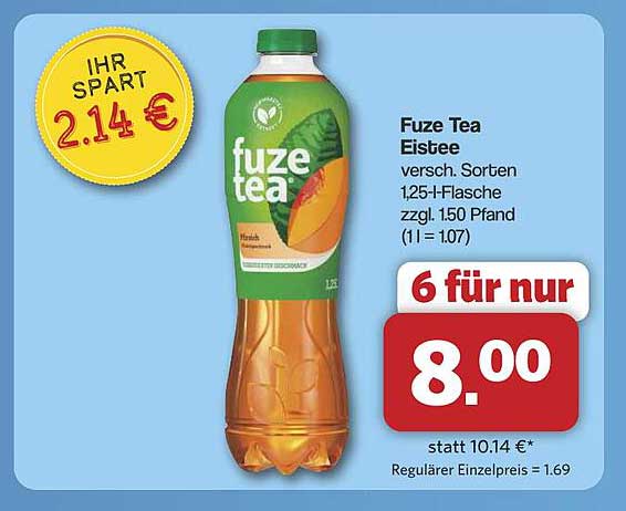Fuze Tea Eistee - verschiedene Sorten