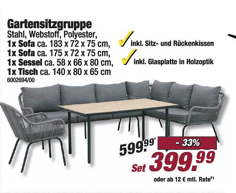 Gartensitzgruppe