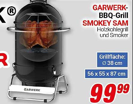GARWERK-BBQ-Grill SMOKEY SAM - Holzkohlegrill und Smoker