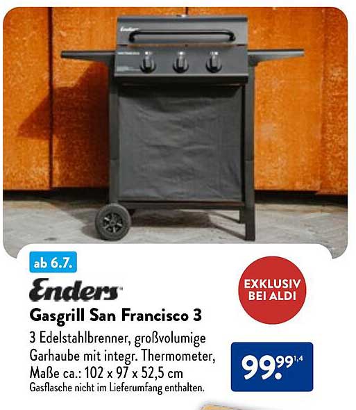 Gasgrill San Francisco 3 von Enders
