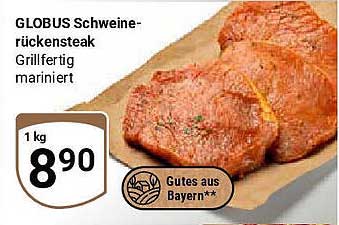 GLOBUS Schweinenackensteak - Grillfertig mariniert