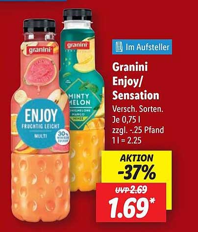 Granini Enjoy/Sensation - Fruchtige Genussvielfalt