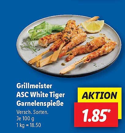 Grillmeister ASC White Tiger Garnelenspieße