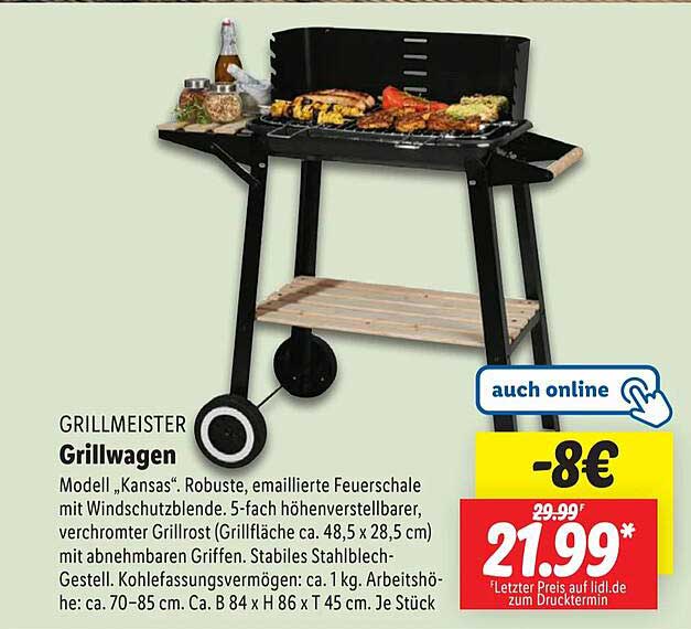 Grillmeister Grillwagen Modell „Kansas“