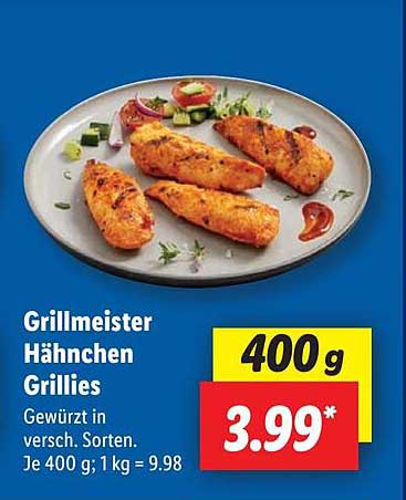 Grillmeister Hähnchen Grillies 400 g