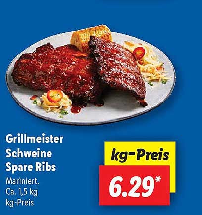 Grillmeister Schweine Spare Ribs
