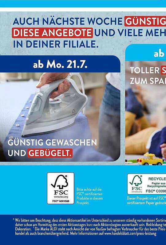 Günstig gewaschen und gebügelt