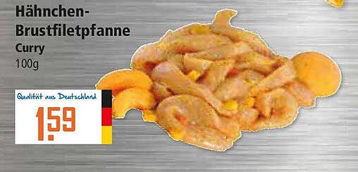 Hähnchen-Brustfiletpfanne Curry 100g