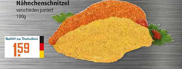 Hähnchenschnitzel verschieden paniert 100g
