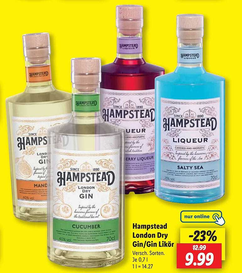 Hampstead London Dry Gin/Gin Likör