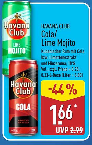 HAVANA CLUB Cola/Lime Mojito