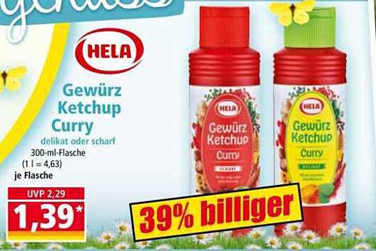 Hela Gewürz Ketchup Curry - 300-ml-Flasche