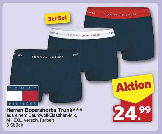 Herren Boxershorts Trunk*** (3er Set) von Tommy Hilfiger