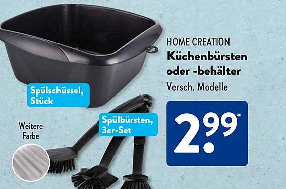 HOME CREATION Küchenbürsten oder -behälter, Versch. Modelle