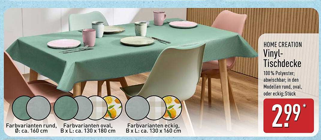 HOME CREATION Vinyl-Tischdecke
